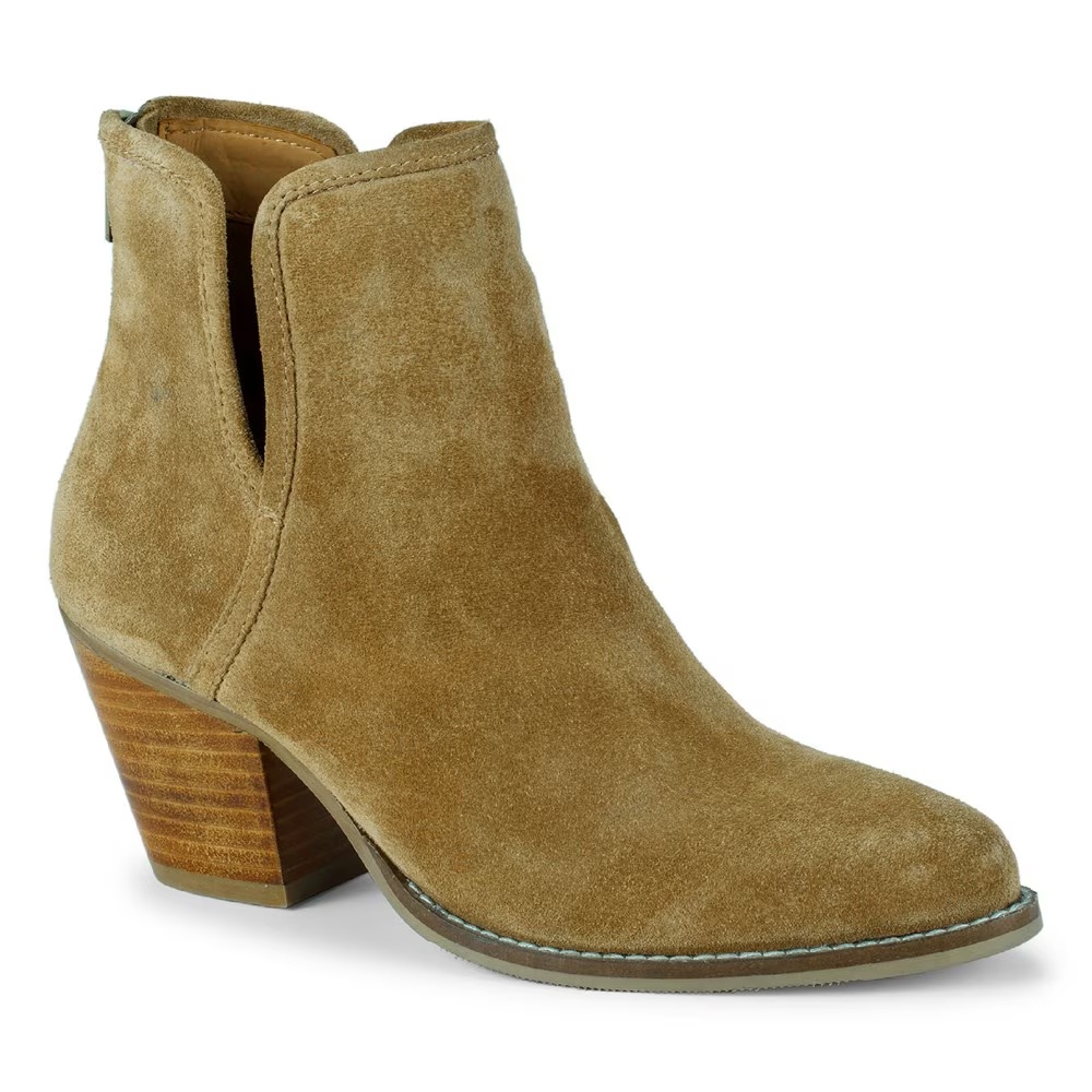 Ботильоны на толстом каблуке Baretraps, cognac suede