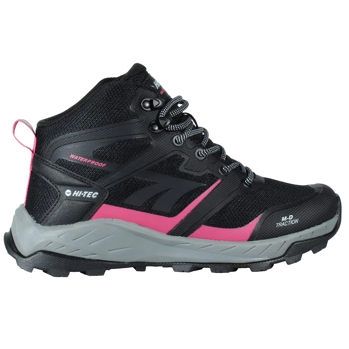 

Toubkal Mid Wp Женские горные ботинки Hi-Tec, черный/розовый