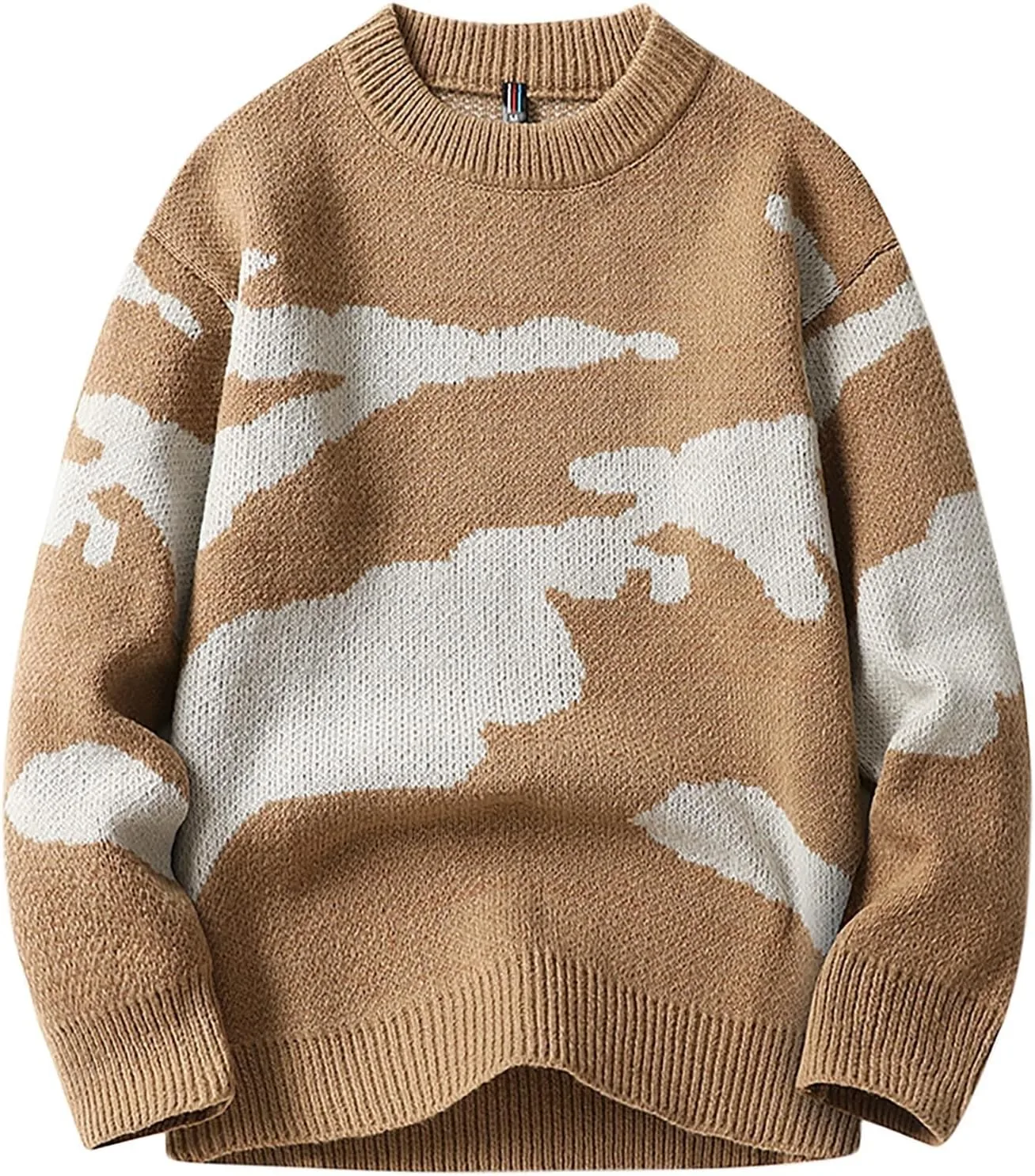 

Свитер мужской оверсайз с принтом QUNPIU