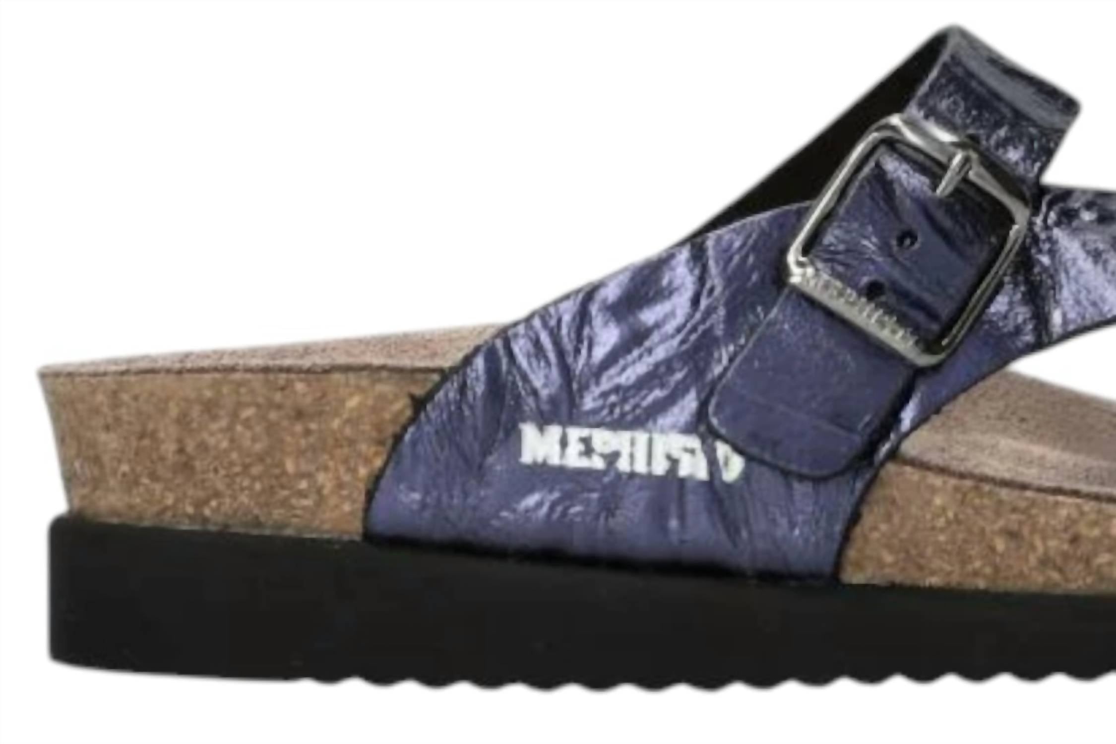 Women's Classic Helen Sandal In Blue MEPHISTO — фото 3