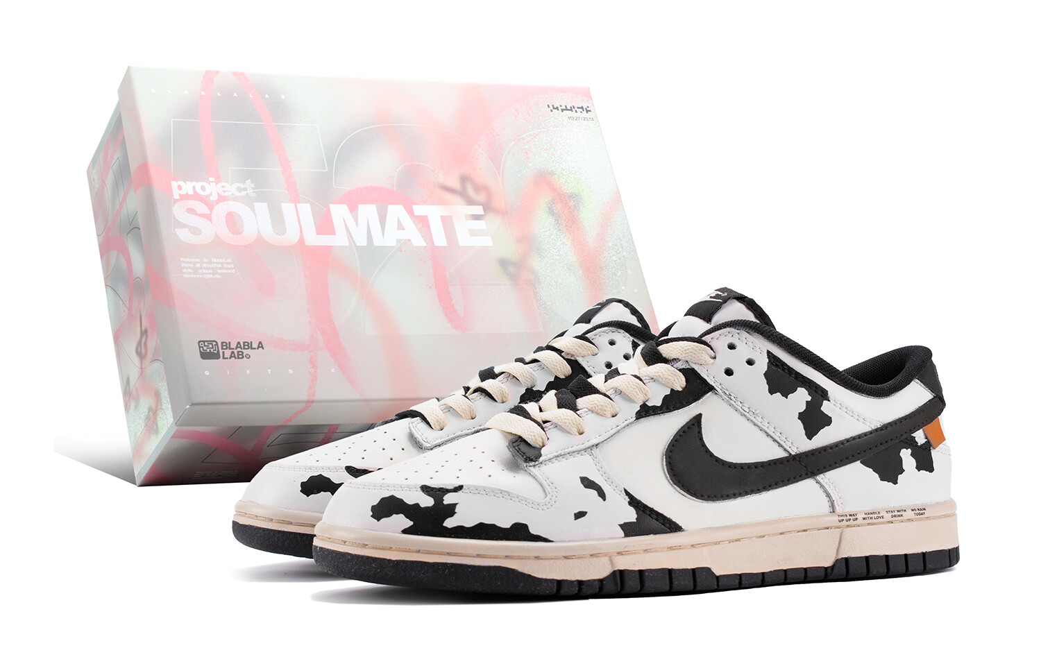 

Кроссовки Nike Dunk Skateboard Shoes Women's Low-Top Black White, черный/белый