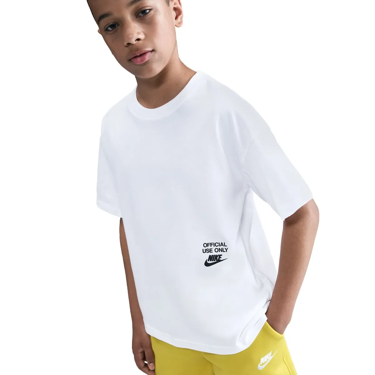 Детская футболка Sportswear Tee Remix Nike, белый — фото 3