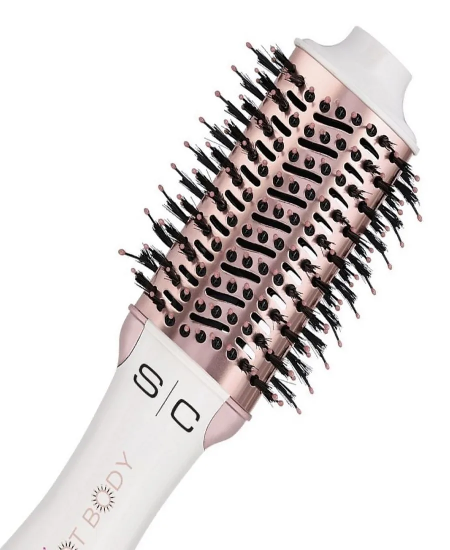 StyleCraft Professional Щетка для укладки волос Lil' Hot Body Blowout Brush - белая/розовая — фото 2