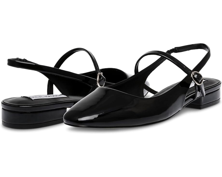 

Туфли на плоской подошве Steve Madden Baskin, цвет Black Patent