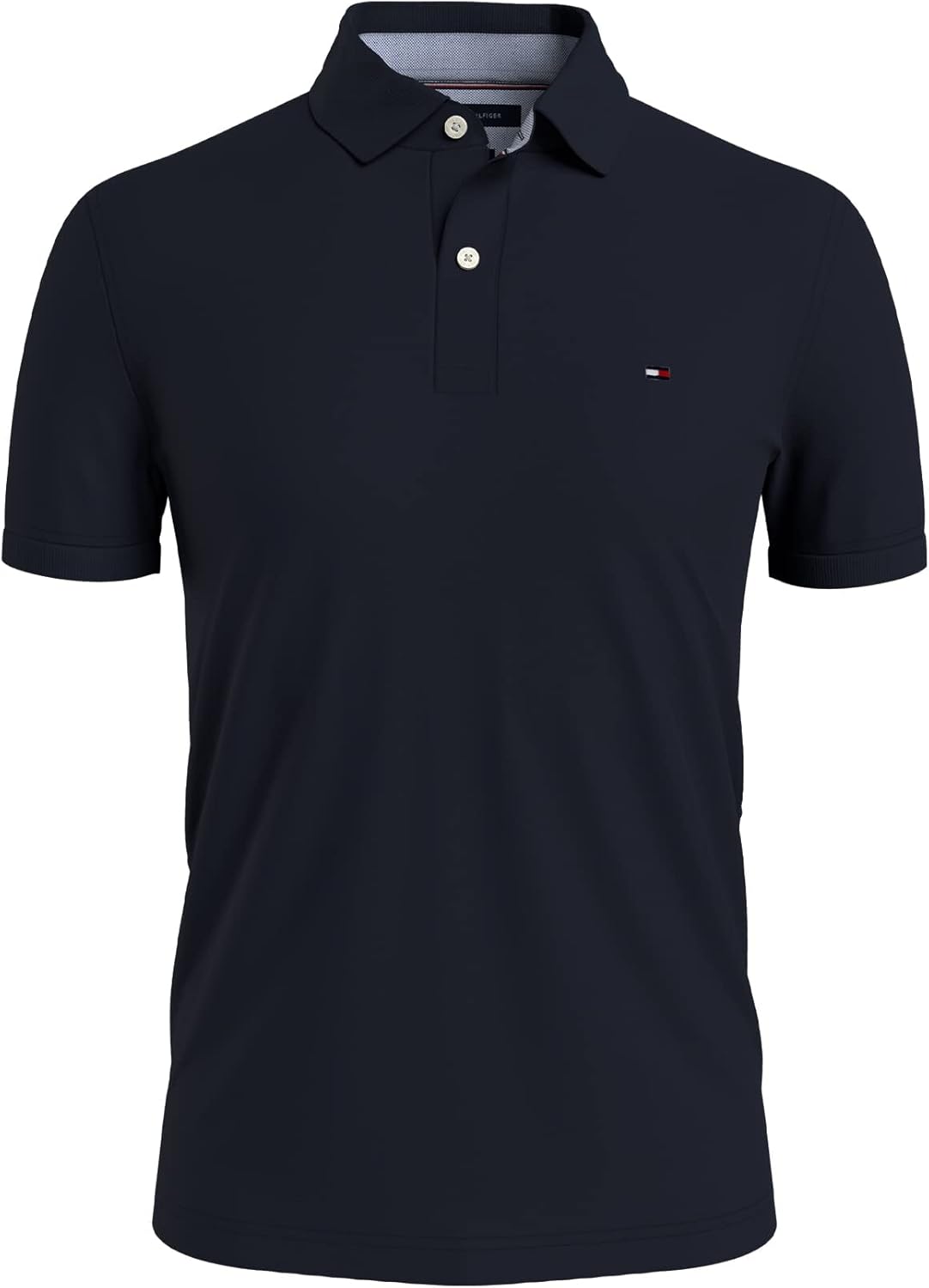 Мужской воротник-поло Tommy Hilfiger S/S, размер M, эластичный, размер Sf, Desert Sky — фото 4