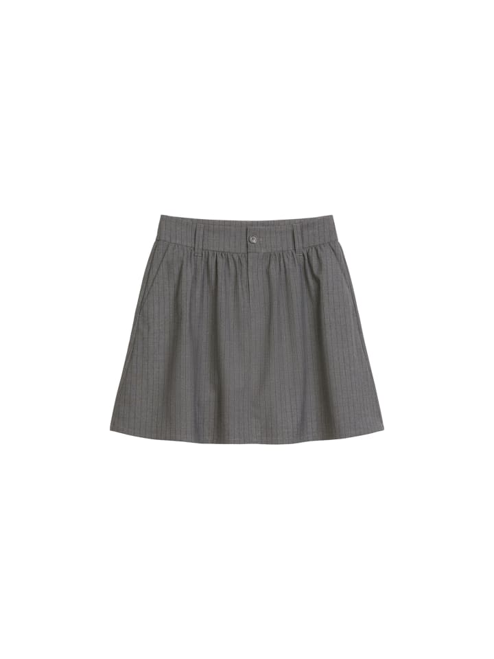 

Мини-юбка А-образного силуэта в тонкую полоску, средне-серого цвета Marc O'Polo DENIM