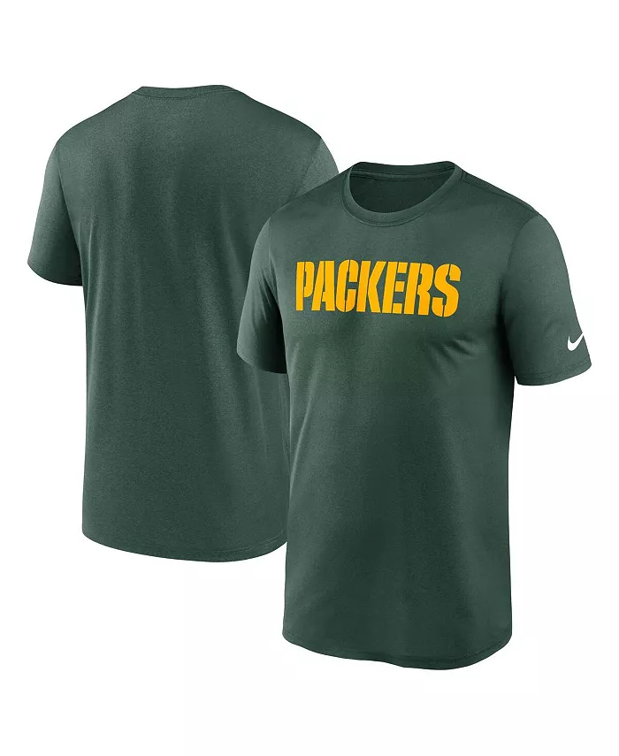 

Мужская зеленая футболка Green Bay Packers Primetime Legend Wordmark Performance Nike