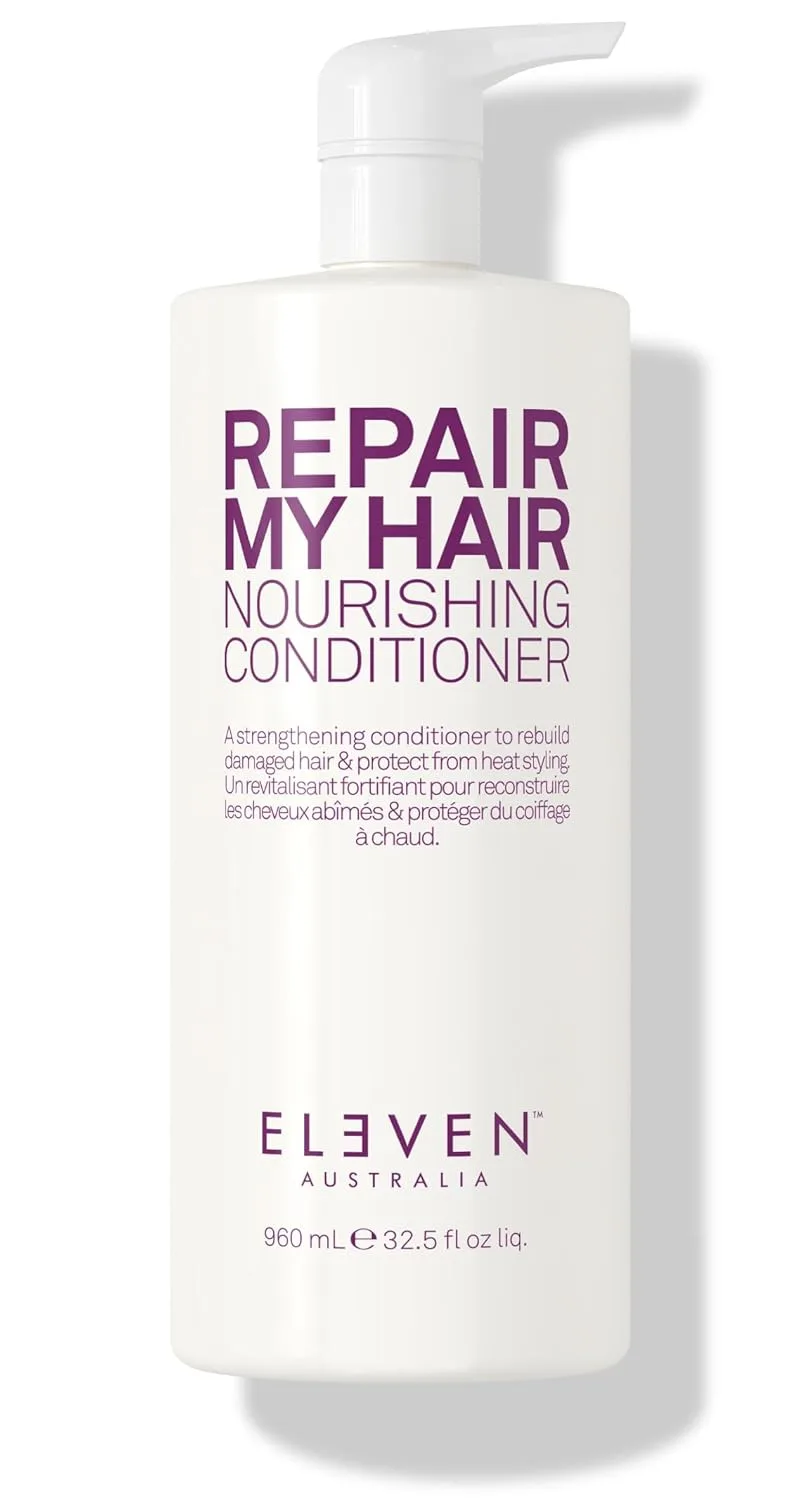 ELEVEN AUSTRALIA Repair My Hair Conditioner для женщин и мужчин - увлажняющий кондиционер для сухих и поврежденных волос, придает блеск, защищает от тепла, питает, безопасен для окрашенных волос, без сульфатов и парабенов 961 мл