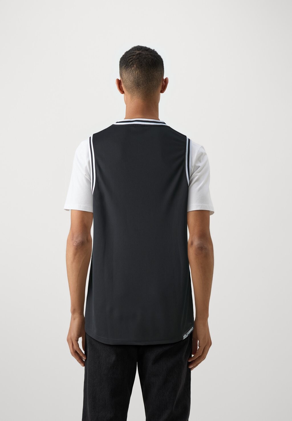 

Топ RELAXED BASEBALL TANK Karl Lagerfeld, черный