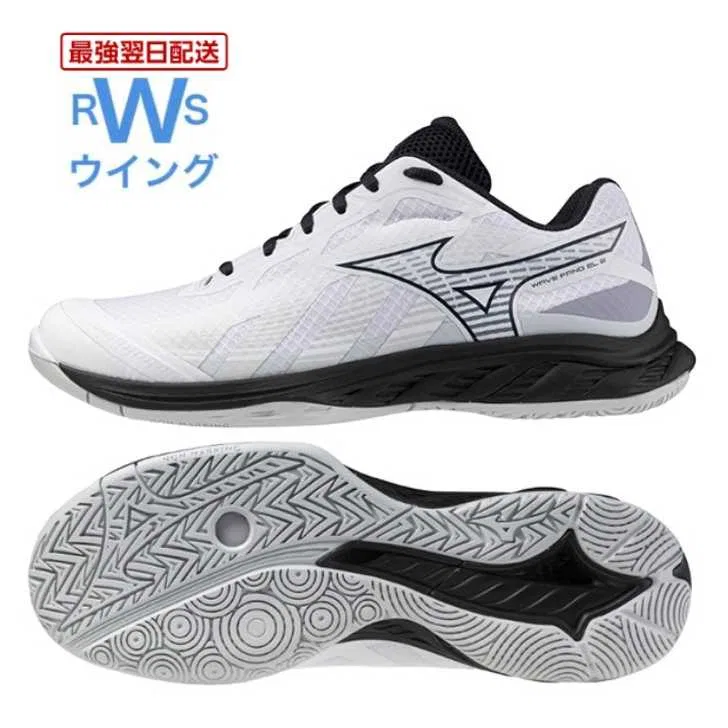 Кроссовки для бадминтона «Wave Fang EL2» от Mizuno, White X Black X Gray