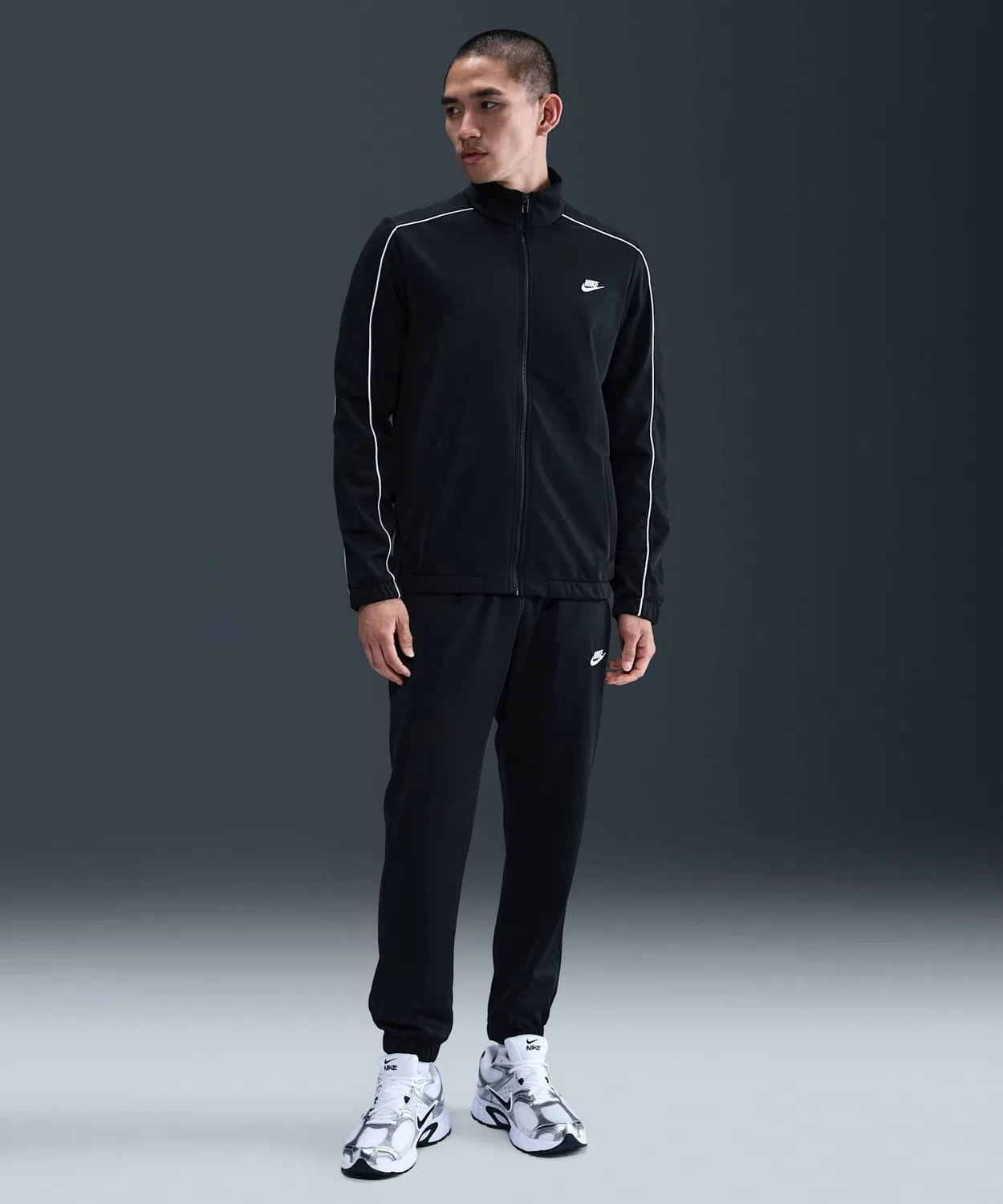 Спортивный костюм Nike Sportswear Club Poly-Knit, чёрный — фото 3