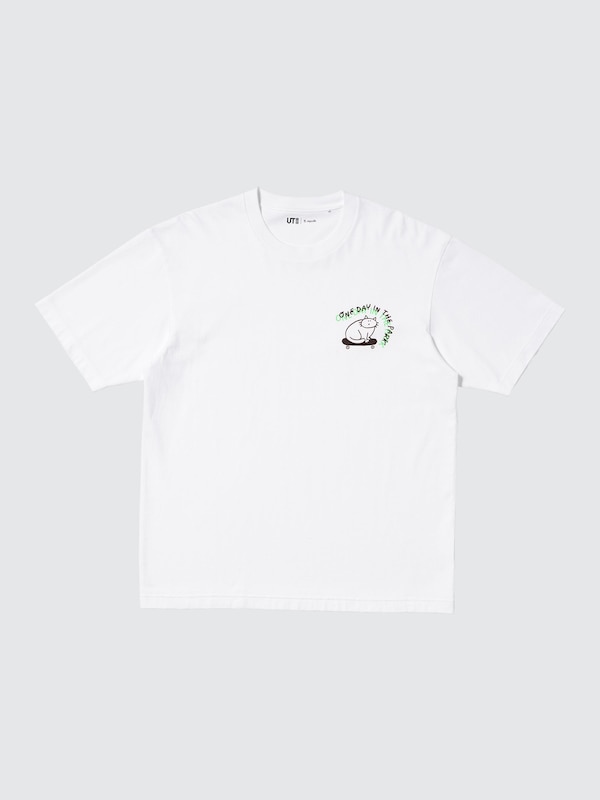 Футболка UT с графикой Yu Nagaba Uniqlo, 00 white — фото 4