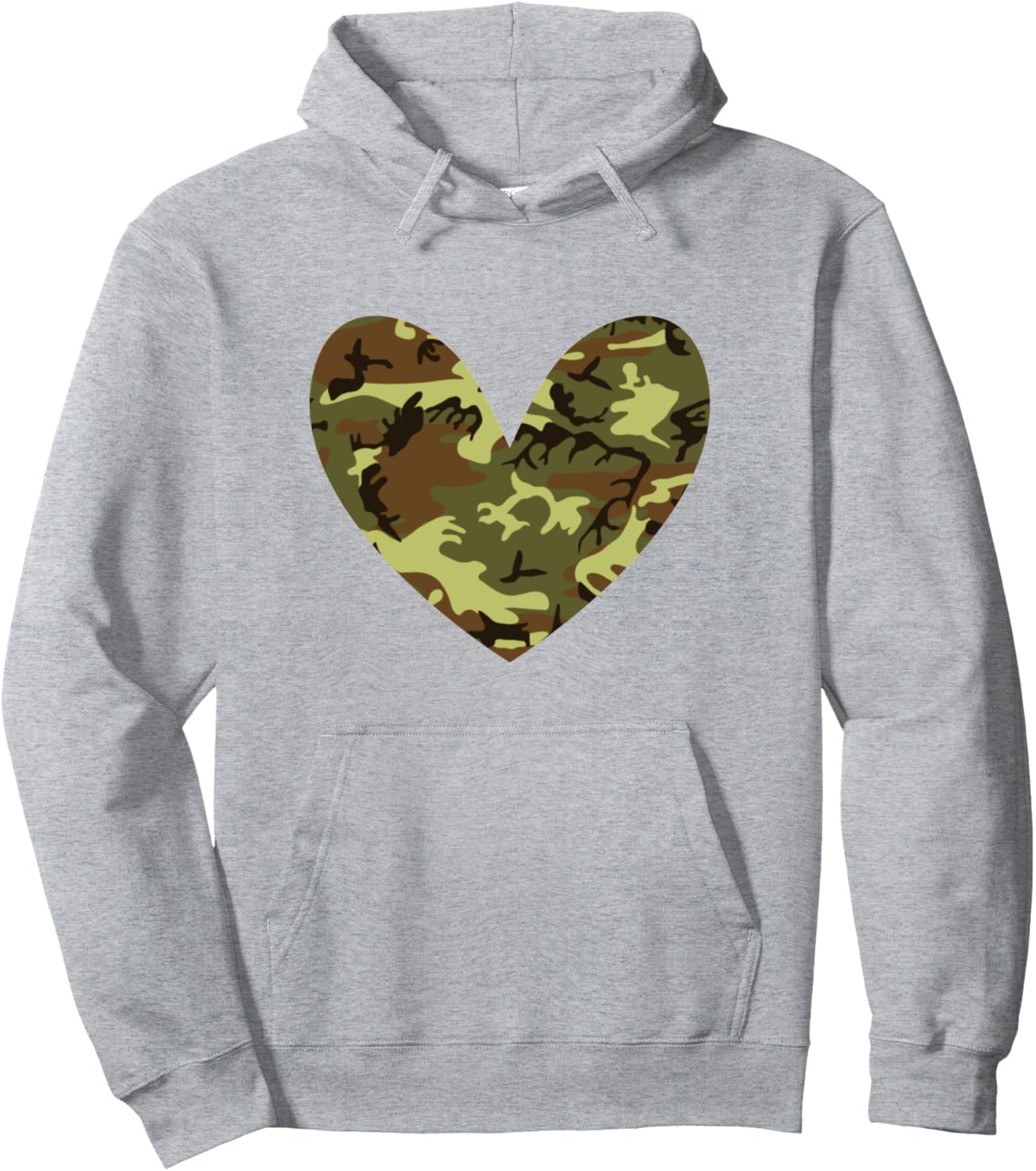 

Худи с камуфляжным рисунком в виде сердца Es Designs, серый