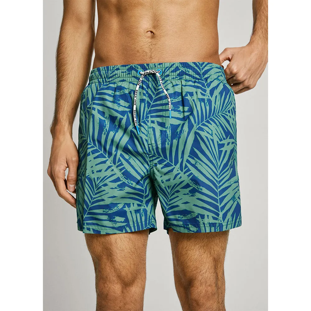 

Шорты для плавания Pepe Jeans Leaf, синий
