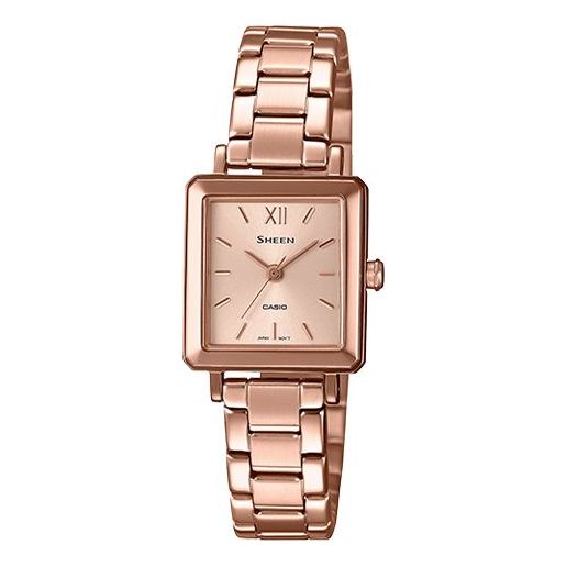 

Часы CASIO SHEEN Sapphire Crystal Rose Gold Analog, золотой