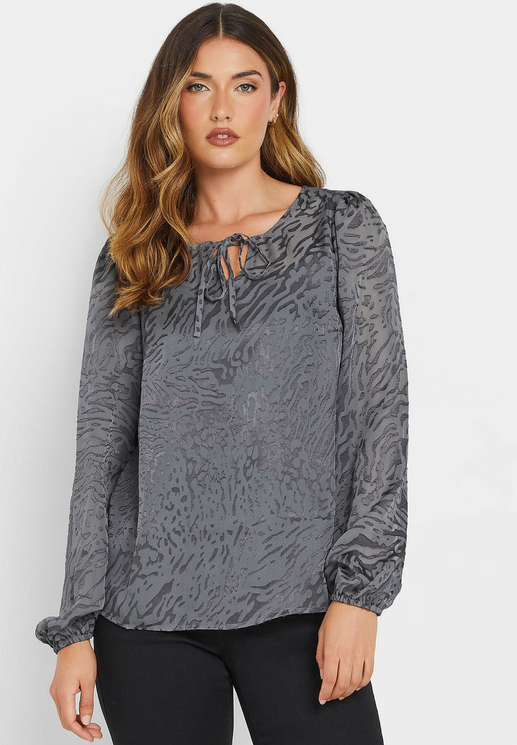 

Блуза ANIMAL BURNOUT TIE Long Tall Sally, серый
