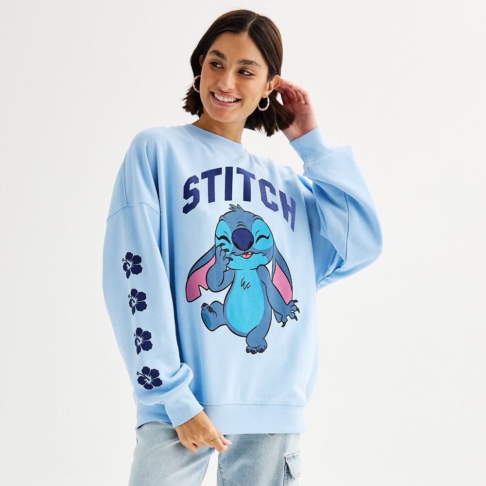 

Пуловер с графическим рисунком для детей Disney's Lilo & Stich Cute Pose, цвет Light Blue