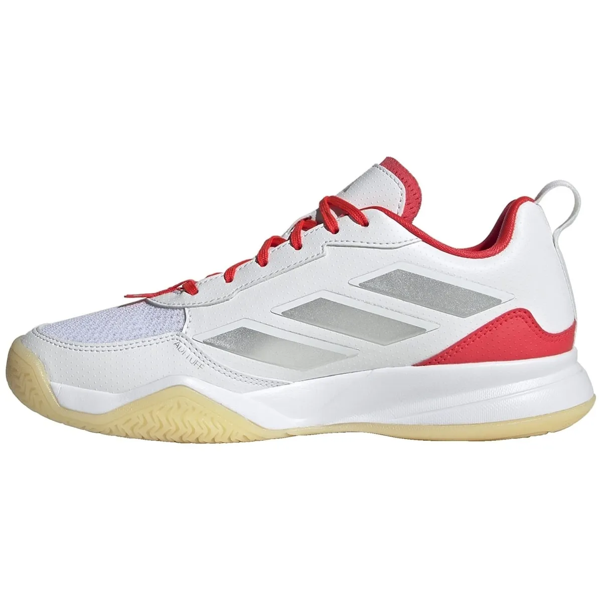 Женские теннисные кроссовки AVAFLASH Adidas, белый/красный — фото 3