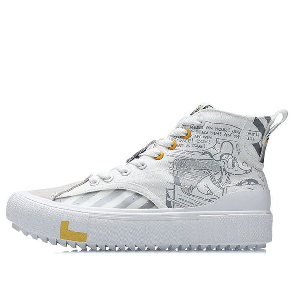Кеды классические холщовые hi x disney Li-Ning, белый