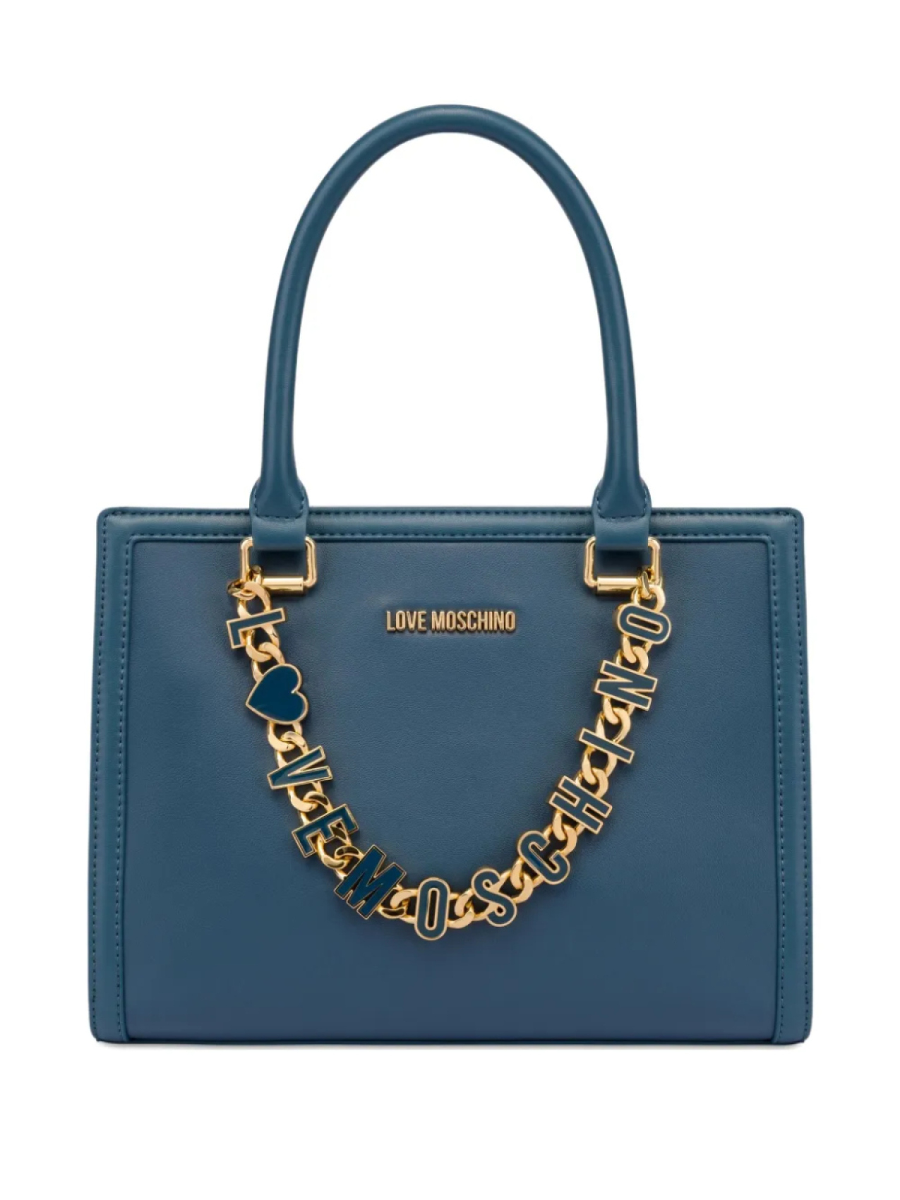 

Love Moschino сумка-тоут с логотипом, синий