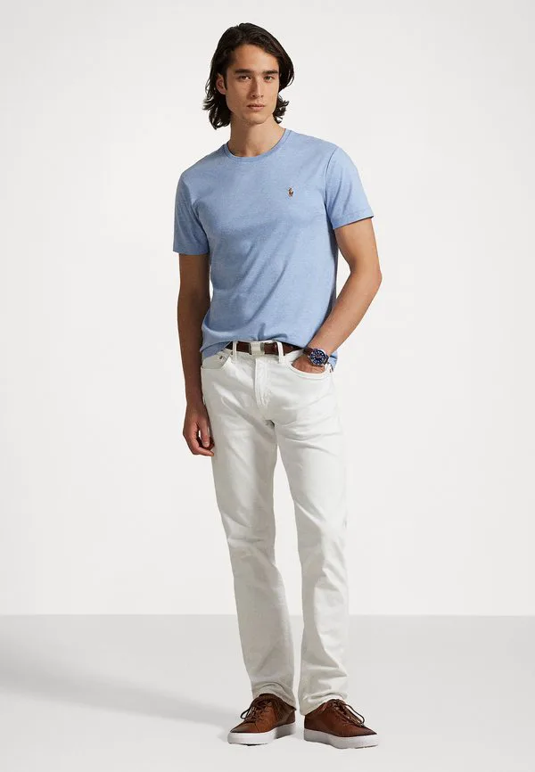Облегающая футболка из мягкого хлопка, базовая футболка. Polo Ralph Lauren, Light Blue — фото 2