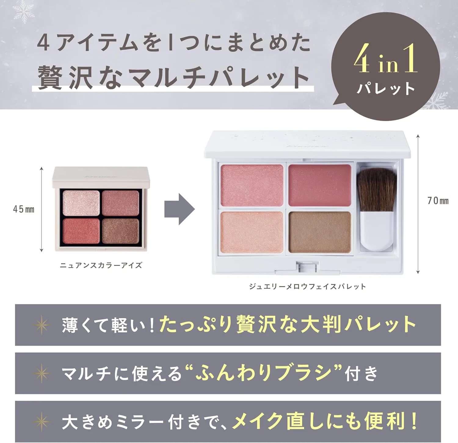Палетка для лица Enamor Melo Face Palette 02 Soft Body Temperature Coral — фото 3