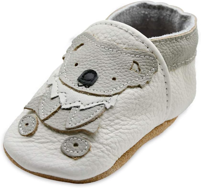 

Детские кожаные обувь iEvolve, мягкие ходунки, пинетки-мокасины для малышей, белый