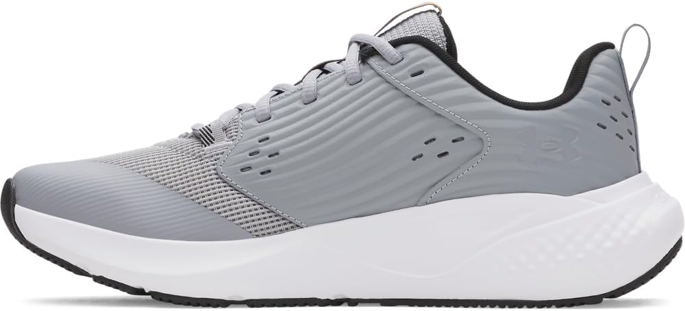 Кроссовки для бега Under Armour Unisex-Child Preschool Assert 9 с альтернативной застежкой, (035) Steel/White/White — фото 2
