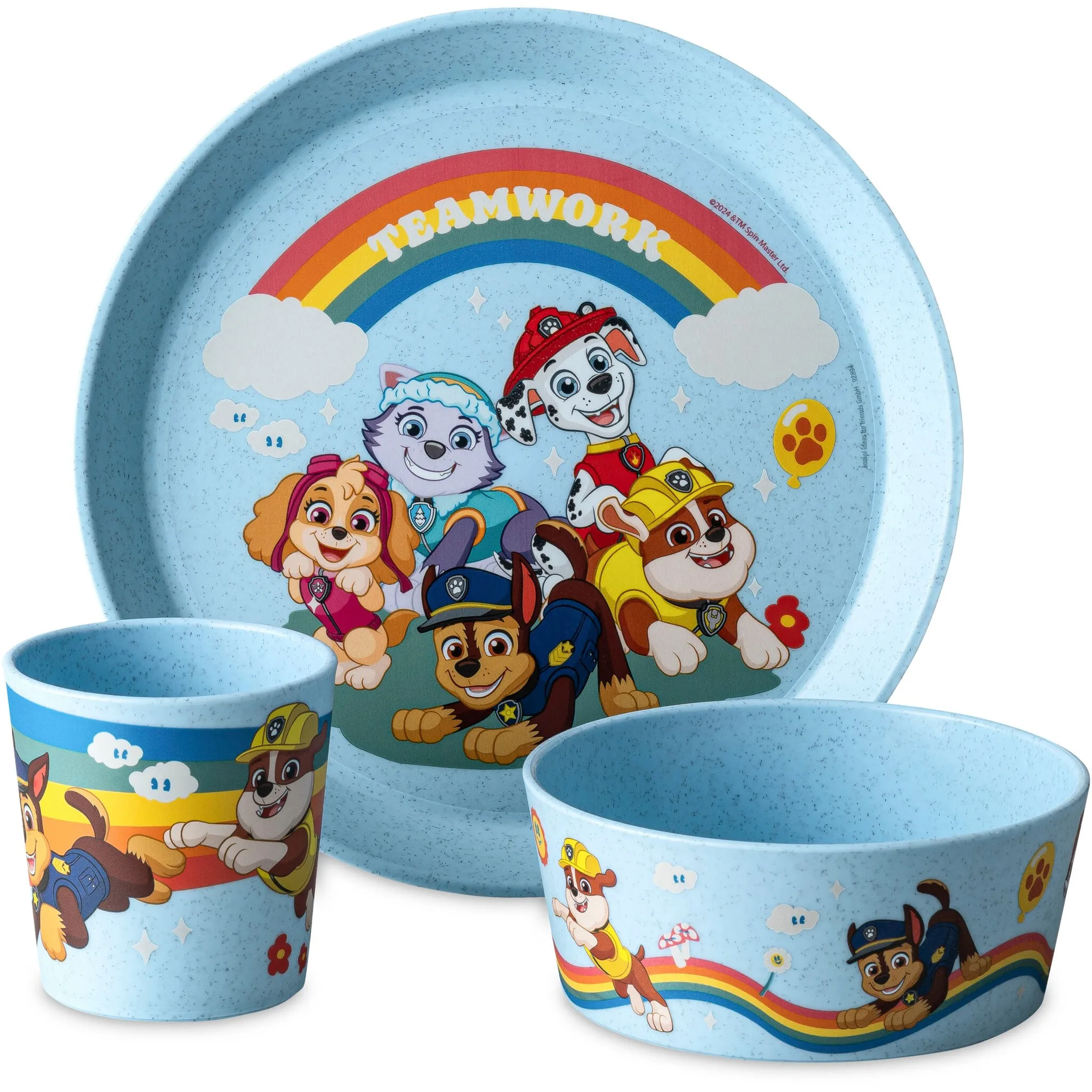 

Набор детской посуды KOZIOL «Маленькая тарелка + миска + чашка CONNECT GROW PAW PATROL», (набор, 3 предмета), 100% без меламина, подлежит вторичной переработке, CO² нейтральный, производство Германия!, цвет organic sky blue paw patrol