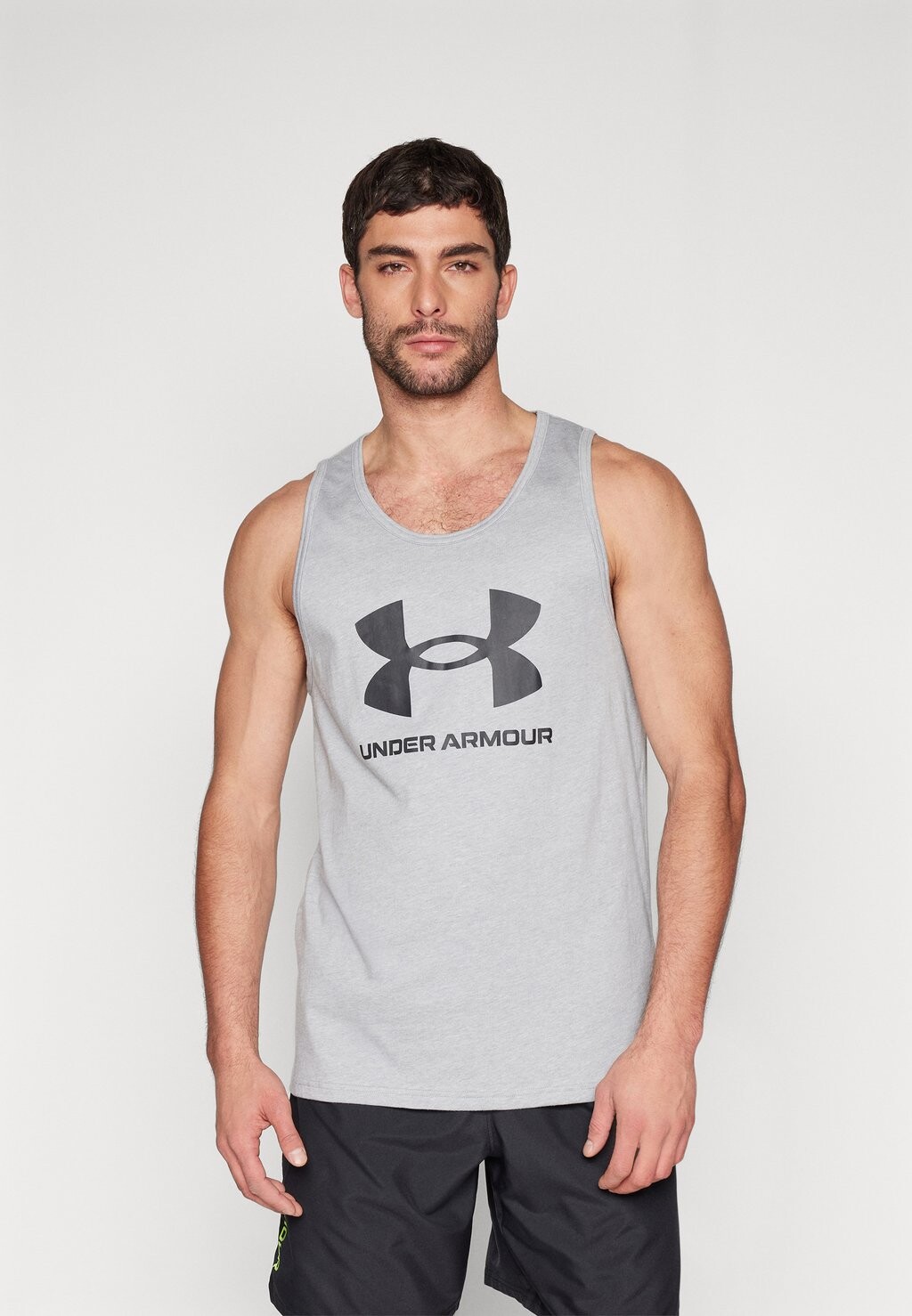 

Топ UA SPORTSTYLE LOGO Under Armour, цвет steel light heather/black