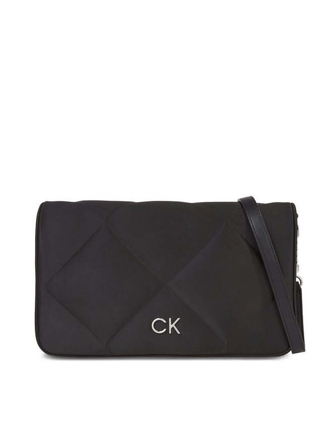 

Классическая сумка Re-Lock Quilt Shoulder Bag-Satin Calvin Klein, черный