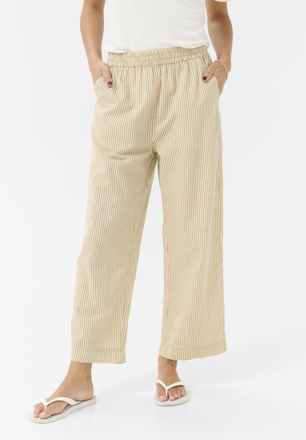 

Брюки KANAYA STRIPED Kaffe, бежевый
