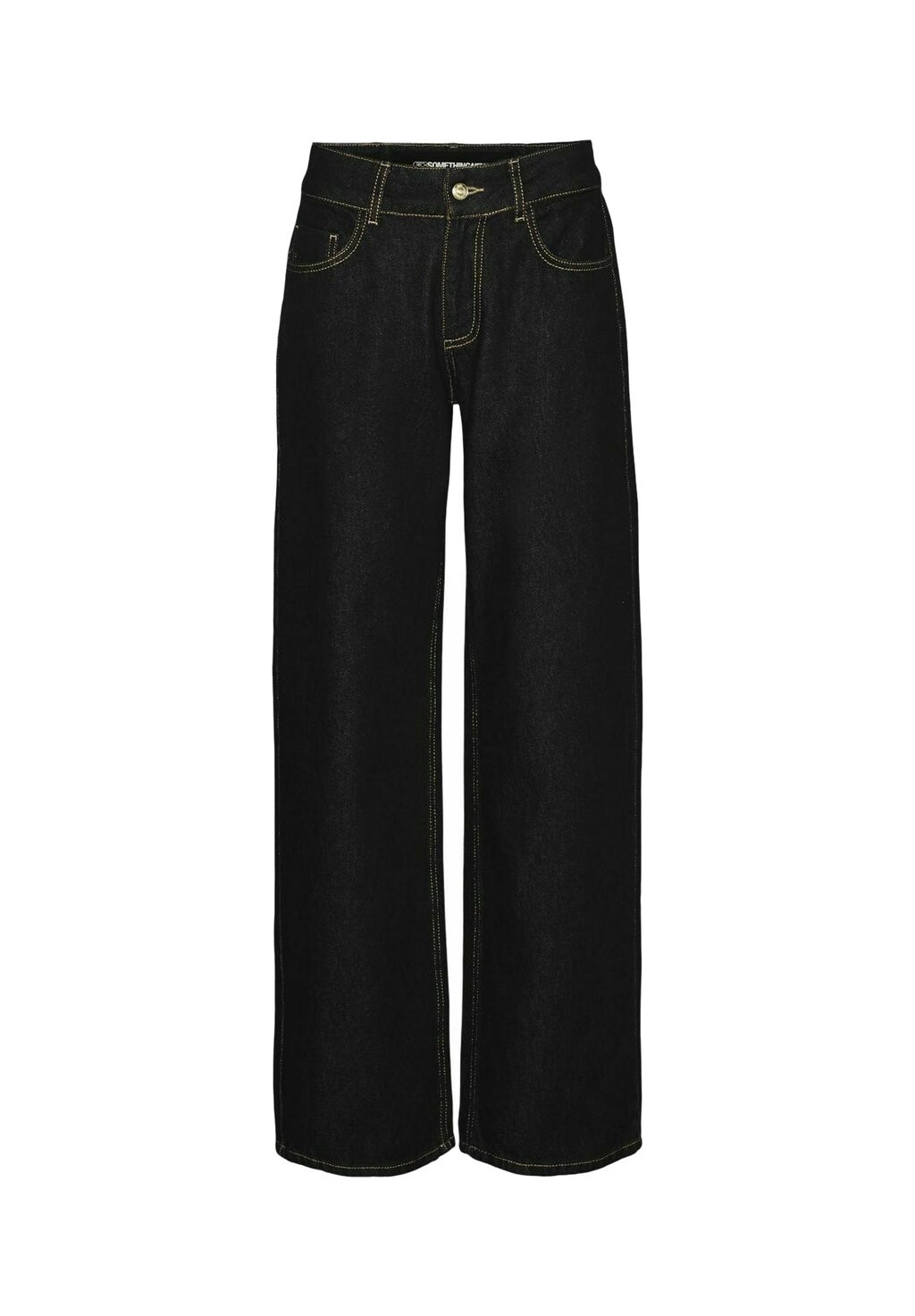 

Джинсы-клеш Snrancy Mid Rise Wide SOMETHINGNEW, черный деним
