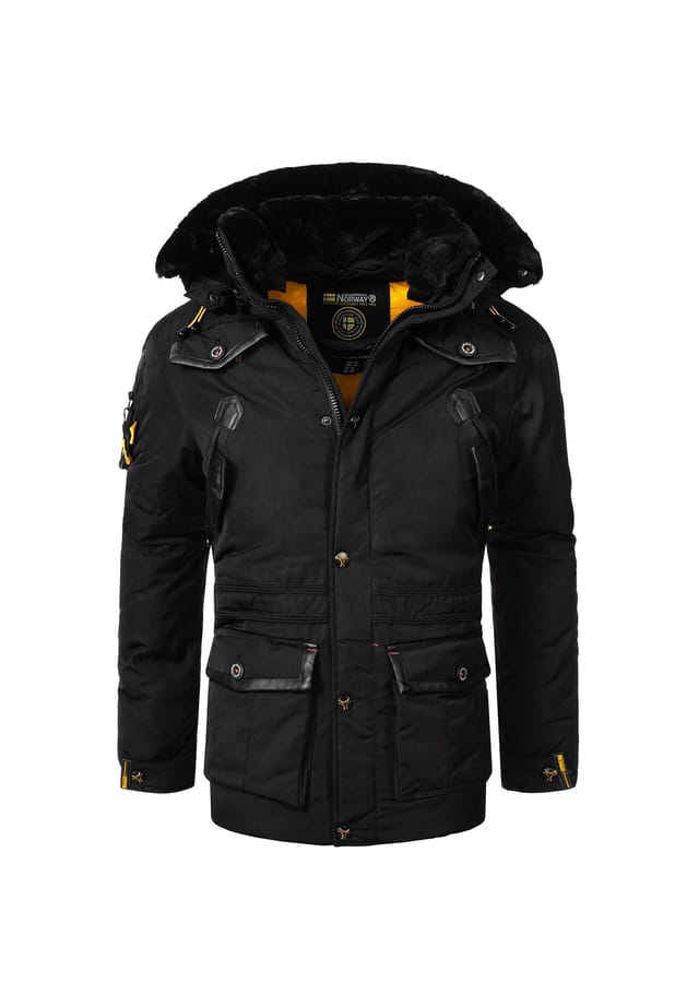 

Зимняя куртка стандартного кроя Geographical Norway, черный