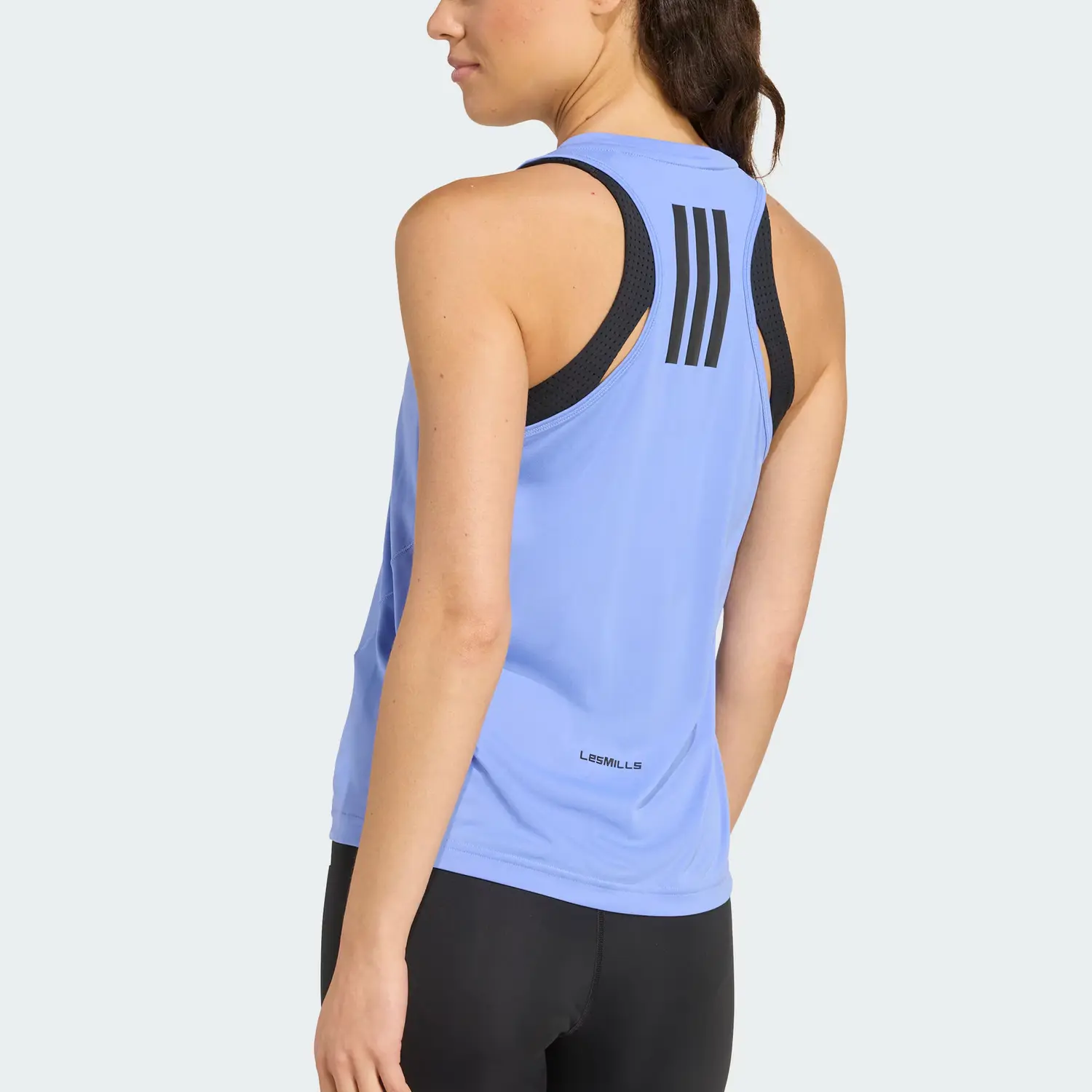 Майки для спорта Les Mills женские Adidas, синий — фото 3
