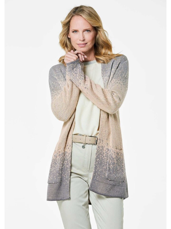 

Кардиган GOLDNER Strickjacke, цвет grau/gemustert