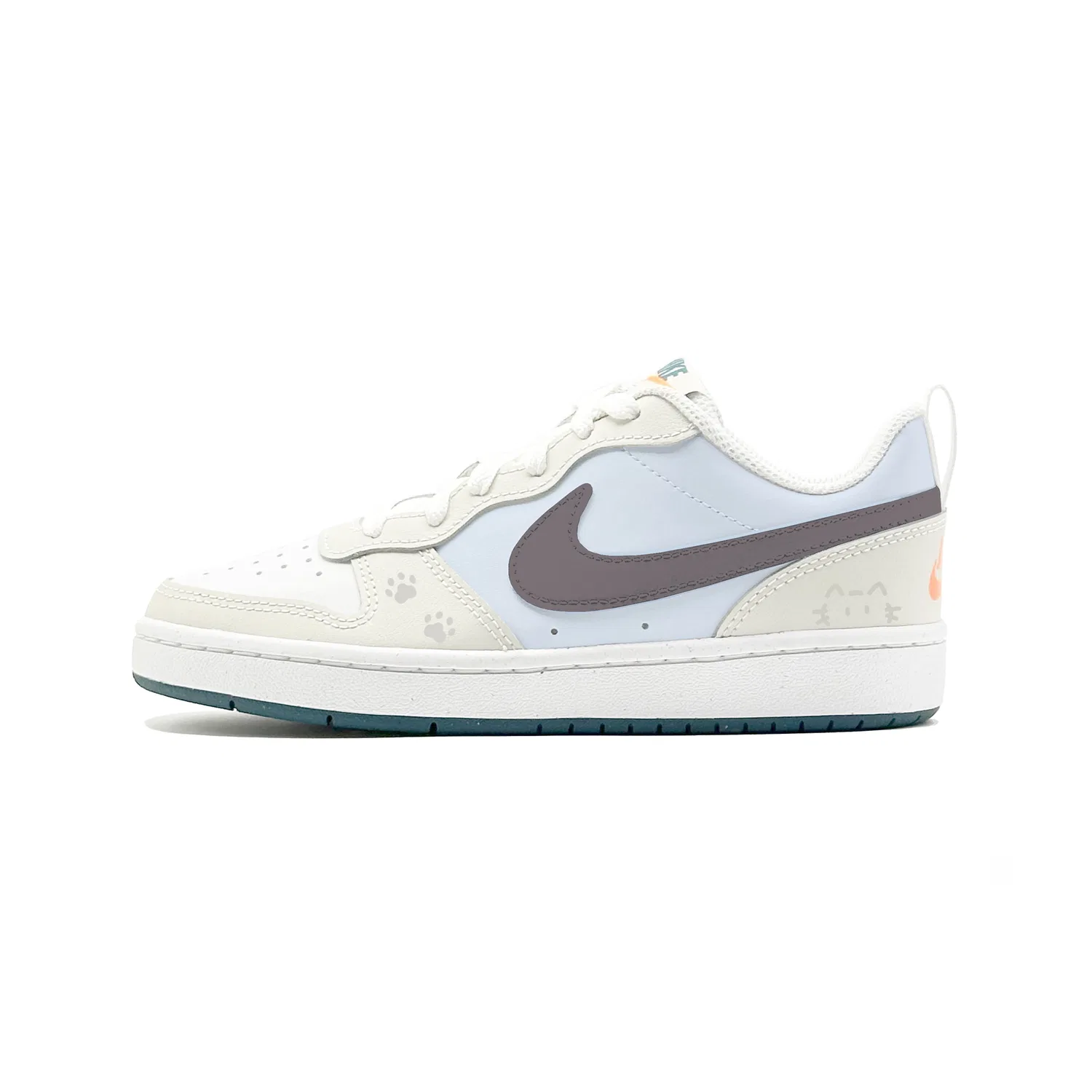 Кроссовки для скейтбординга Court Borough 2 Kids, унисекс Nike, Light Blue