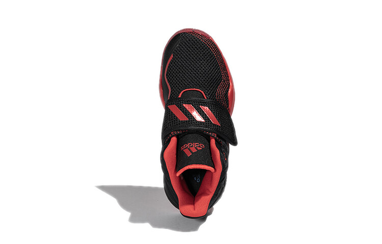 Баскетбольные кроссовки Deep Threat Kids PS Mid-top черные/красные Adidas — фото 4