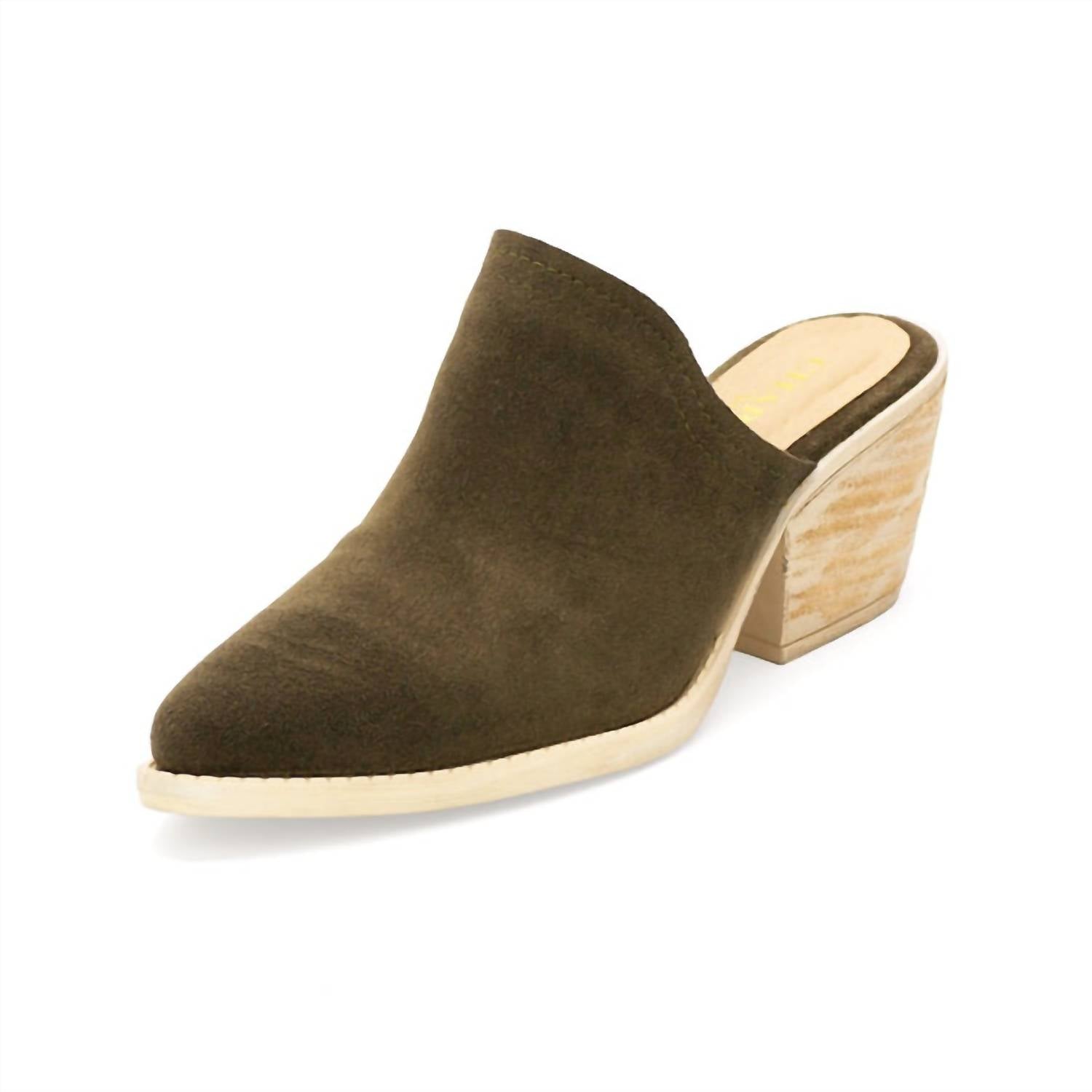 Женские мюли Tahole в оливковом цвете CHARLESTON SHOE CO.