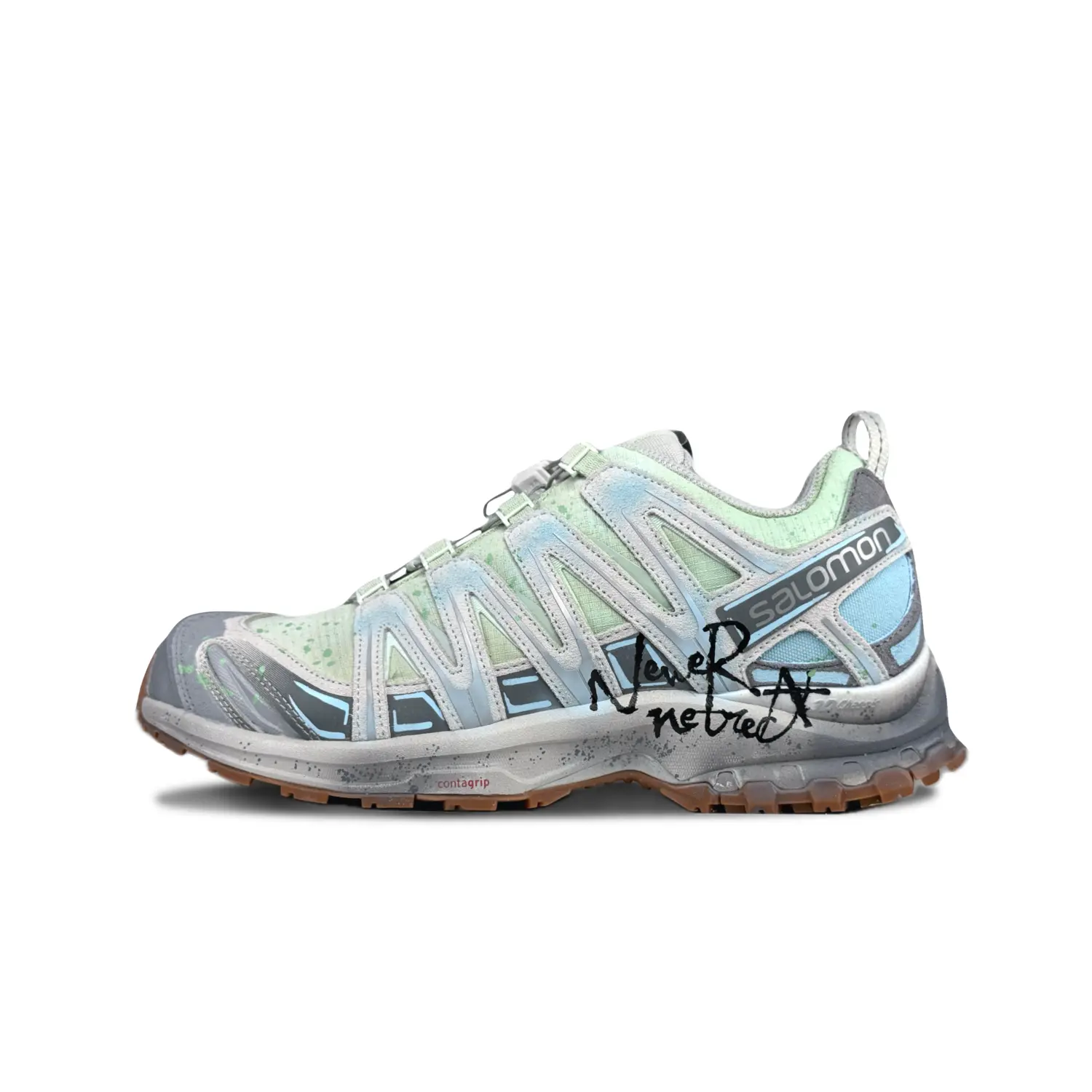 

SALOMON Кроссовки для альпинизма и походов XA PRO 3D Plan To Explode, Glacier, низкие, устойчивые к истиранию, унисекс, сине-зеленые