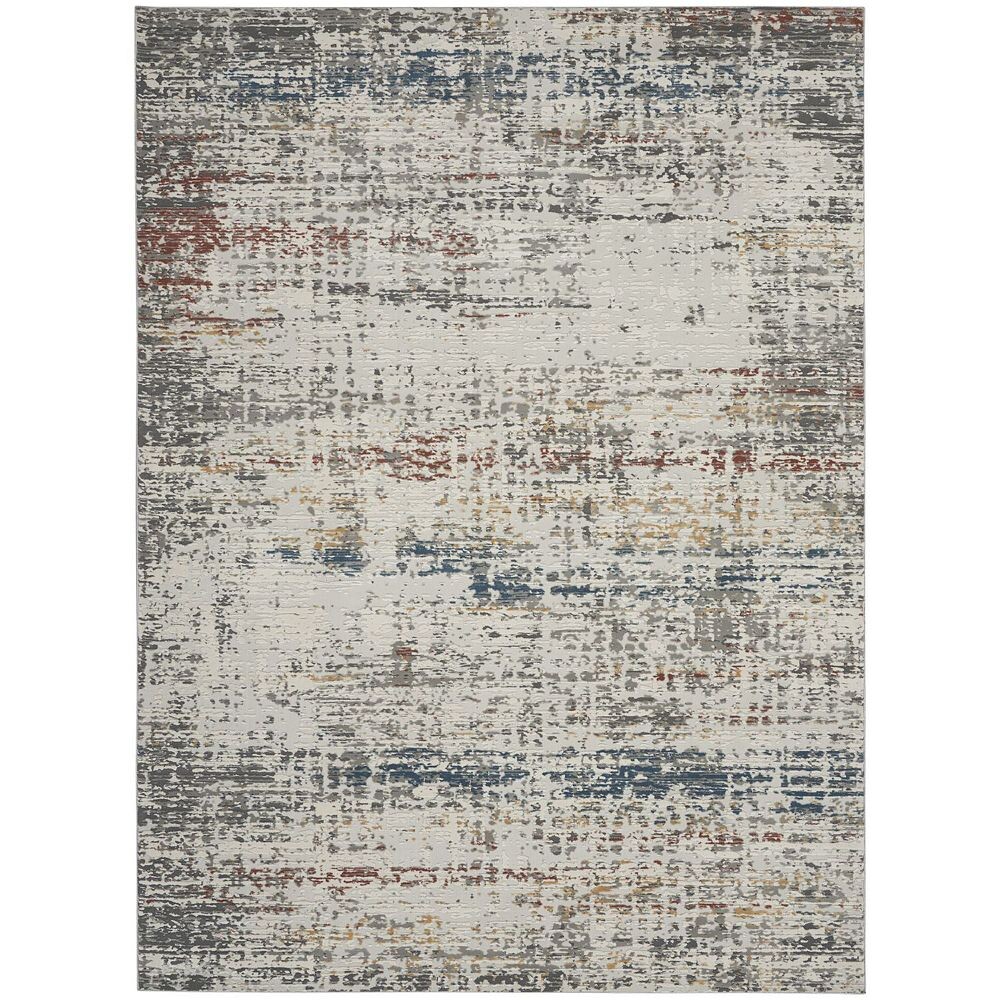 

Nourison Rustic Текстуры Abrash Коврик для интерьера RugMarketPlace, цвет Light Grey Multi