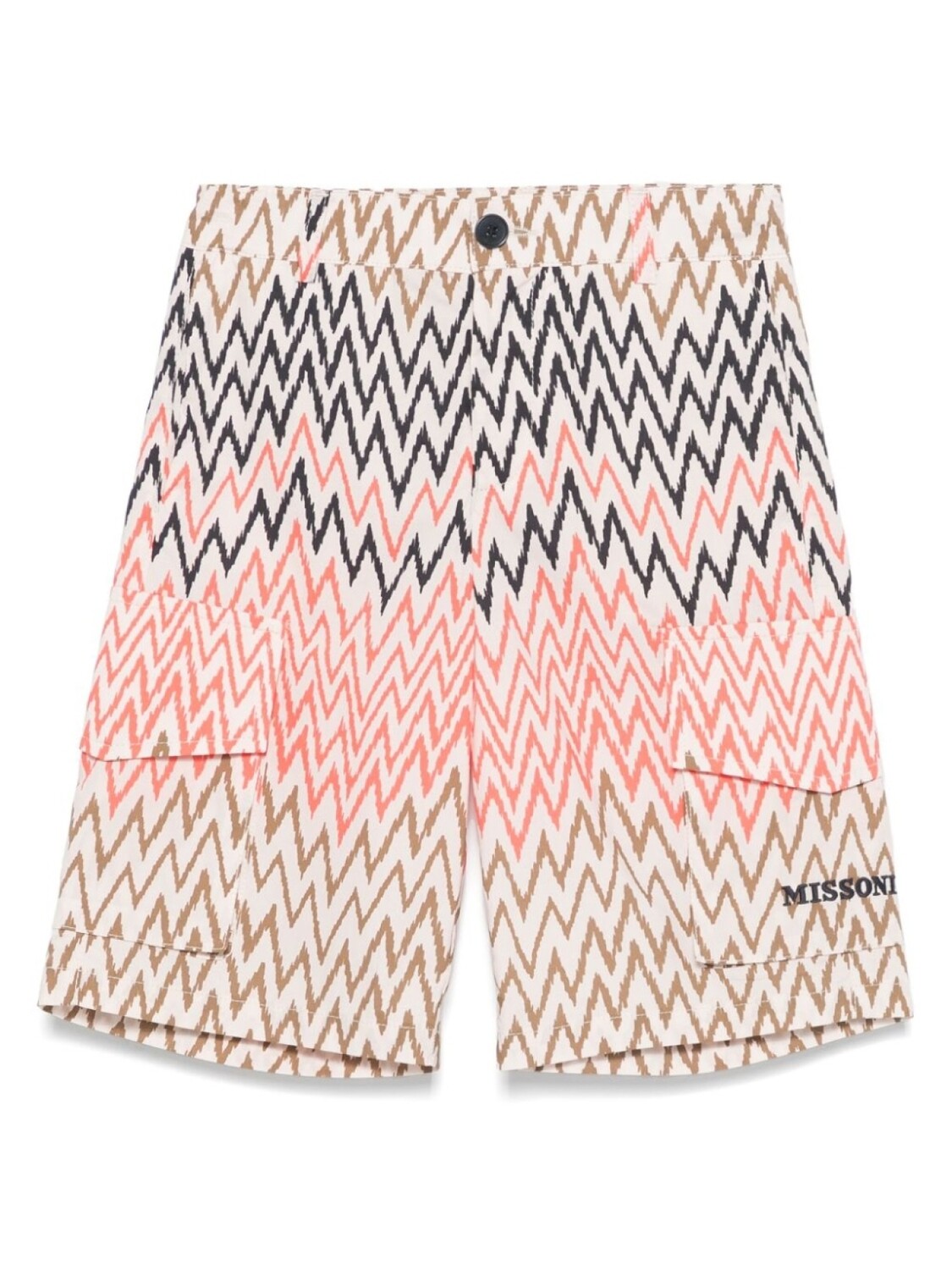 

Missoni Kids шорты с принтом зигзаг, нейтральный