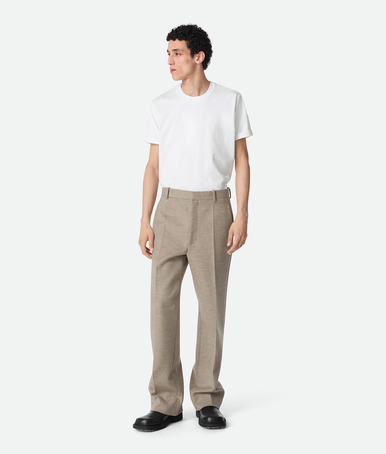 

Wool and cashmere pants BOTTEGA VENETA, песочный меланж
