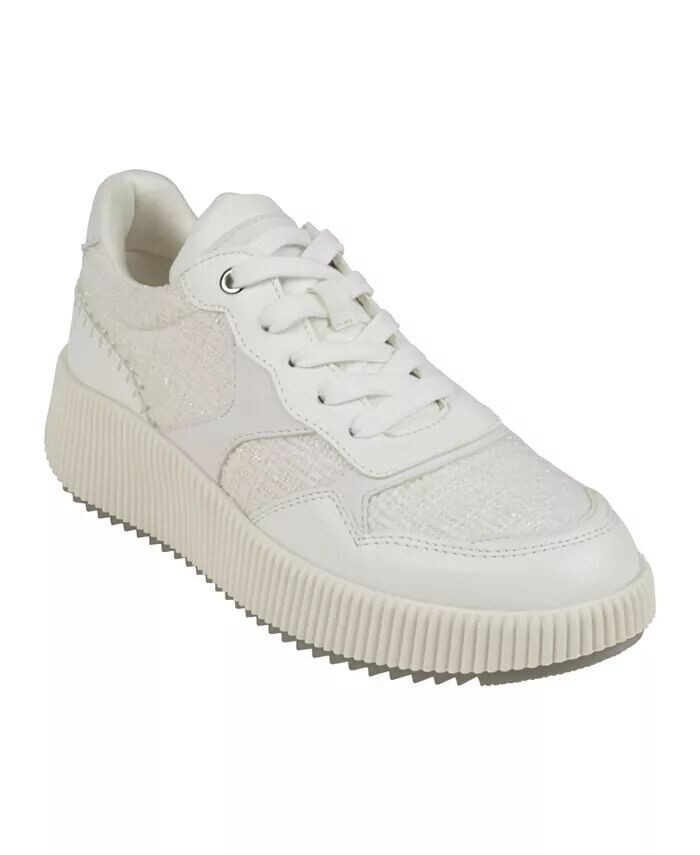 

Женские кроссовки из ситца на шнуровке GC Shoes, белый