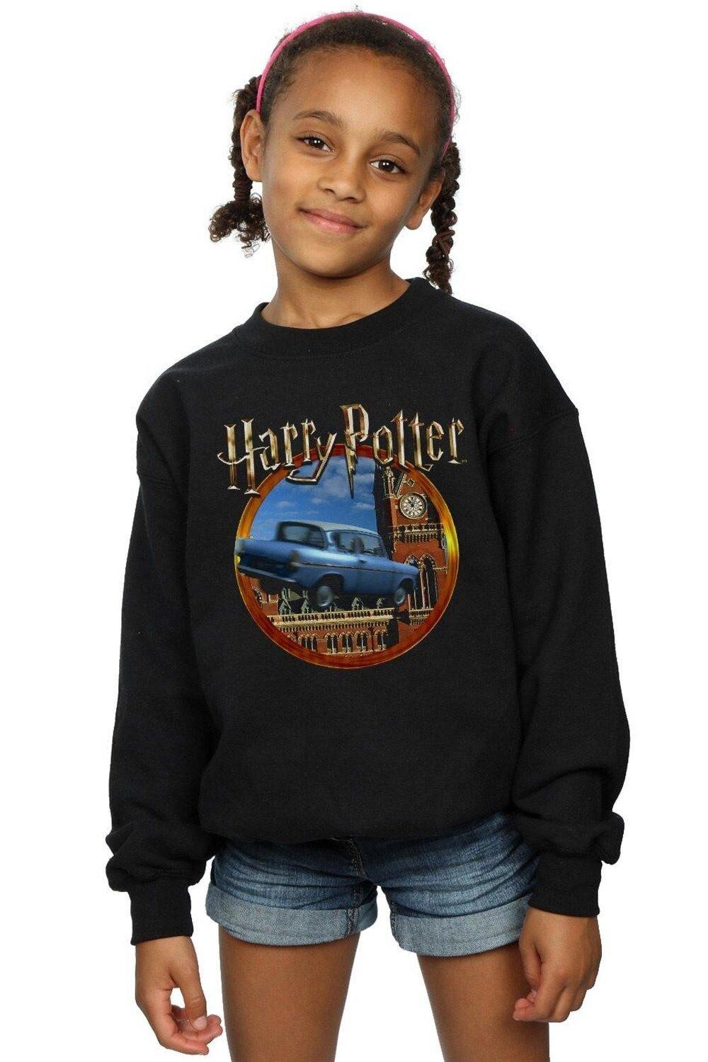 

Толстовка с летающим автомобилем Harry Potter, черный