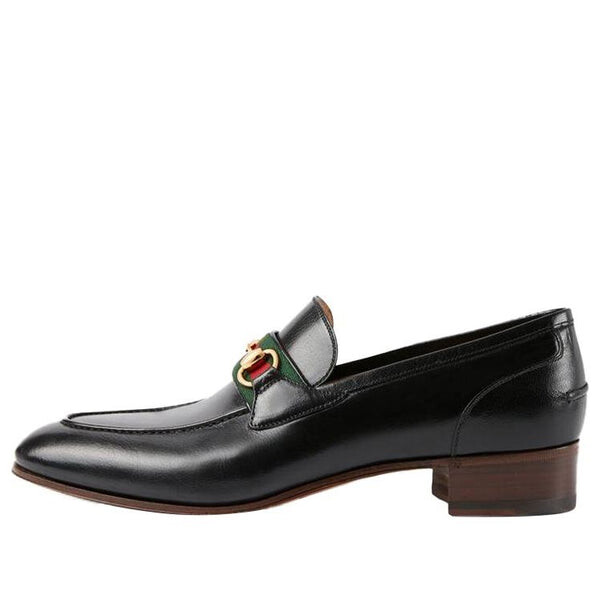 

Кроссовки horsebit loafer 'black' Gucci, черный