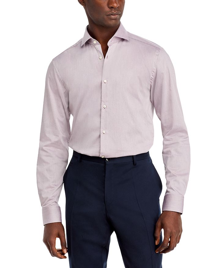

Рубашка Kason Slim Fit HUGO, розовый