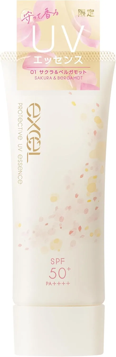 Солнцезащитная эссенция Excel Protective UV Essence Sakura & Bergamot 60 мл
