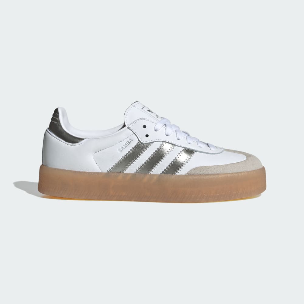 Кроссовки Adidas Sambae Shoes, цвет Cloud White/Silver Metallic/Gum