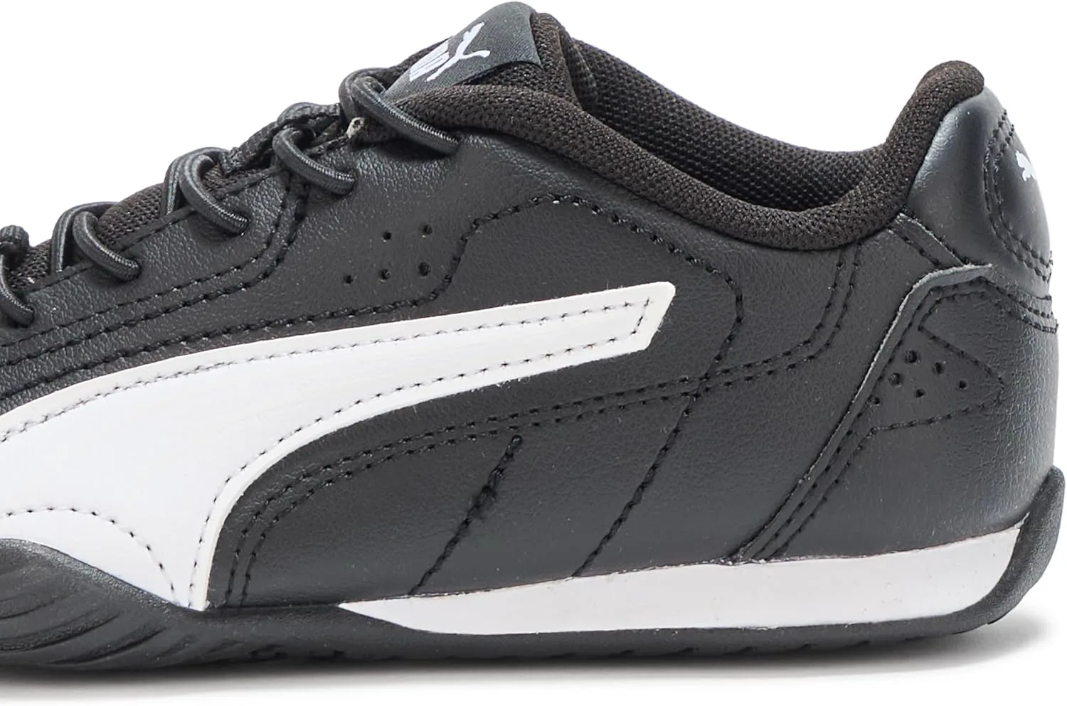 Кроссовки PUMA унисекс для детей с альтернативной застежкой, черно-белый — фото 4